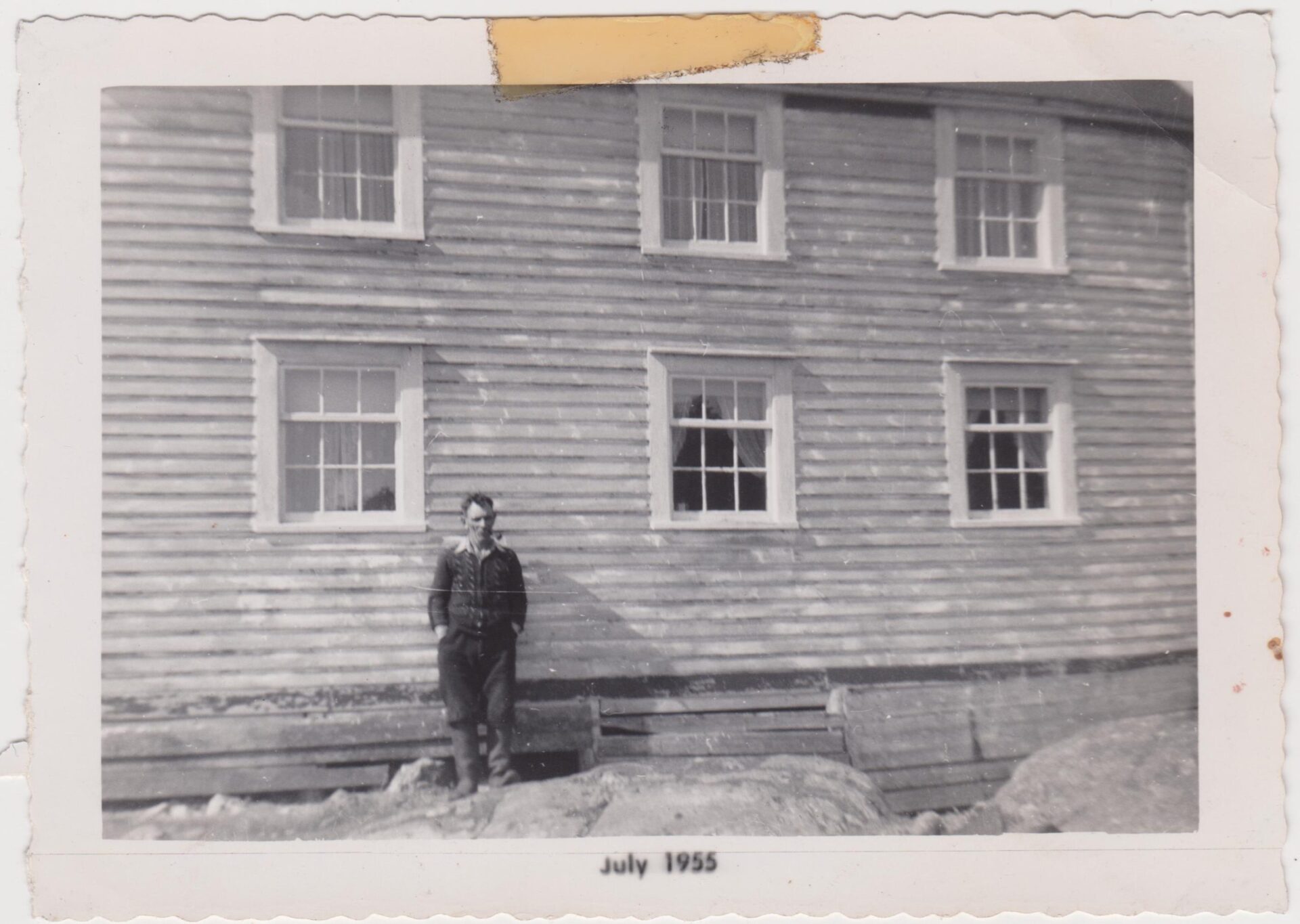 Historic photograph of the museum building